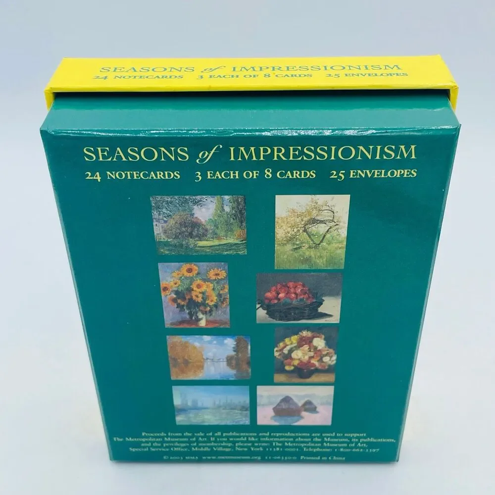 Metropolitan Museum of Art Season of Impressionism Boxed Set of 32 Notecards